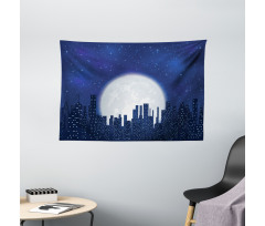 Moon Stars and City Wide Tapestry