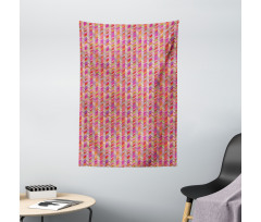 Angled Rectangle Pattern Tapestry