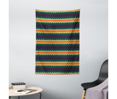 Colorful Zigzag Classic Tapestry