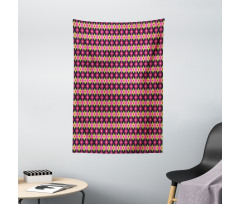 Bohemian Style Diamond Motifs Tapestry