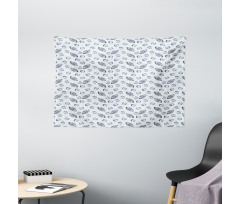 Checkered Squares Backdrop Wide Tapestry