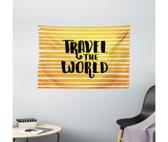 Travel the World Exploration Wide Tapestry