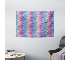 Vertical Colorful Stripes Wide Tapestry