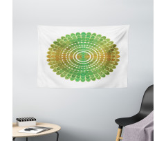 Circle Scale Pattern Wide Tapestry