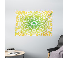 Sketch Flower Bloom Wide Tapestry