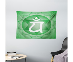 Eastern Chakra Motif Wide Tapestry