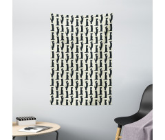 Checkered Rhombus Motif Tapestry