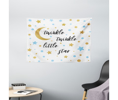 Bed Time Lullaby Concept Wide Tapestry