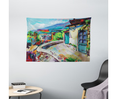 Idyllic Summer Cottage Wide Tapestry
