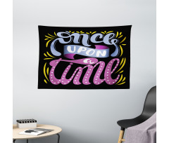 Polka Dots Doodle Wide Tapestry