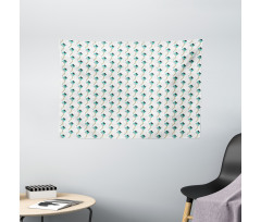 Geometric Triangles Circles Wide Tapestry