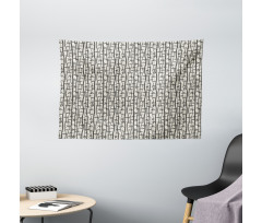 Japanese Nature Reeds Wide Tapestry