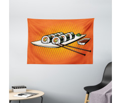 Japanese Dish with Wasabi Wide Tapestry