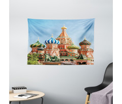 Russian Architecture Wide Tapestry