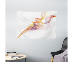 Colorful Abstract Lines Waves Wide Tapestry