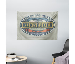 Retro North Star State Wide Tapestry