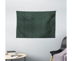 Tiny Petals with Sprouts Wide Tapestry