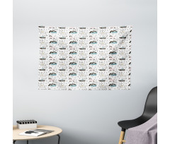 Pure Breed Dog Pattern Wide Tapestry