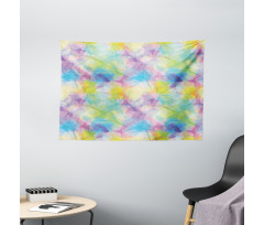 Dreamy Retro Botany Wide Tapestry