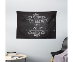 Coffee Heart Wide Tapestry