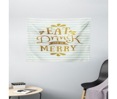 Xmas Greeting Wide Tapestry