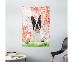 Pet Animal on Swirls Tapestry