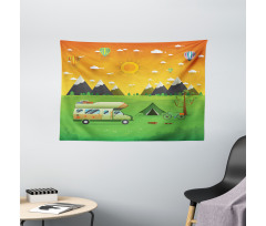 National Park Landscape Wide Tapestry