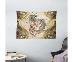 Serpent Mythological Wide Tapestry