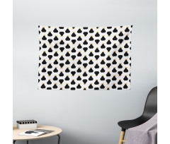Abstract Silhouette Pattern Wide Tapestry
