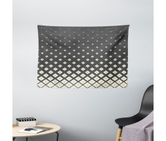 Rhombus Shapes Design Wide Tapestry
