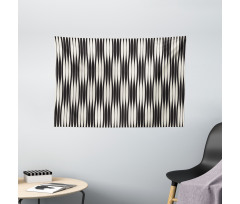 Geometric Line Composition Wide Tapestry