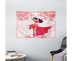 Belly Dancer Woman Wide Tapestry
