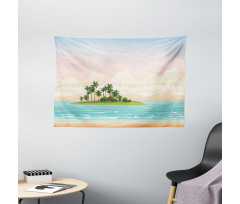 Jungle at Sunset Sky Clouds Wide Tapestry