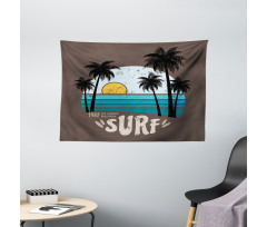 Los Angeles Beach Grunge Wide Tapestry