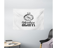 Marine Life Phrase Wide Tapestry