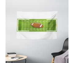 Sports Themed Ball Quanc Wide Tapestry