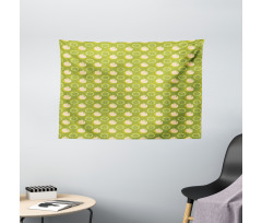 Sliced Fresh Fruits Pattern Wide Tapestry