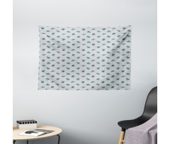 Feathers Pattern Native Wide Tapestry