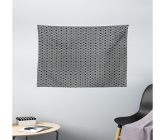 Curved Half Circles Wide Tapestry