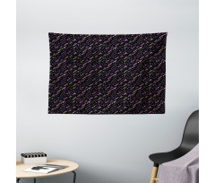 Geometrical Memphis Style Wide Tapestry