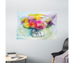 Freshly Picked Flowers Wide Tapestry