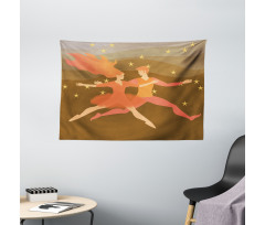 Fire Couple in the Space Wide Tapestry