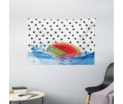 Fruit Seeds on Water Wide Tapestry