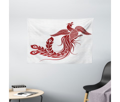 Traditional Chinese Bird Wide Tapestry