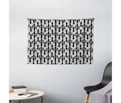 Brush Mark Effect Stripes Wide Tapestry