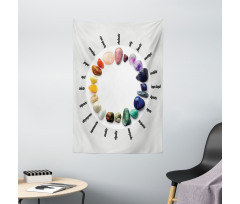 Colorful Precious Rocks Name Tapestry