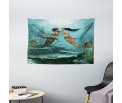 Sea Star and Seaweed Wide Tapestry