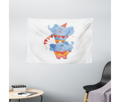 Circus Animal Wide Tapestry