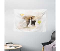 Paintbursh Art Wide Tapestry