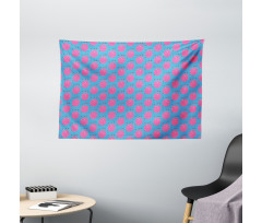 Human Heart Love Pattern Wide Tapestry